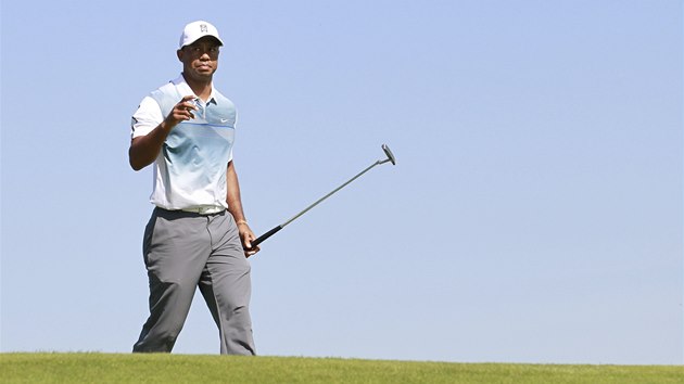 Tiger Woods na golfovm The Open. 