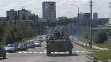 Obrnná technika proruských separatist v Doncku (11. ervence 2014)