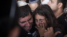Poheb izraelského obana, kterého zabila raketa odpálená z Pásma Gazy (16....