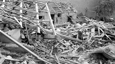 Pardubice po bombardování (22. ervence 1944)