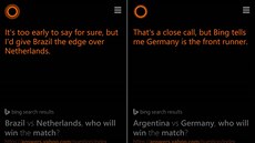 Hlasová asistentka Cortana pedpovídá výsledky fotbalového mistrovství svta
