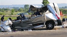 Tragická nehoda na dálnici u Dráan. (19. ervence 2014)
