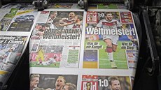 Nejčtenější německý deník Bild tiskne vydání po triumfu reprezentace  ve finále...