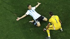 JSME VE FINÁLE! Lionel Messi pomohl promnnou penaltou Argentincm do finále mistrovství svta.