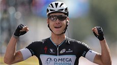 FAMÓZNÍ ÚNIK. Nmecký cyklista Tony Martin jásá po triumfu v deváté etap Tour