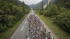 Momentka ze 14. etapy Tour de France