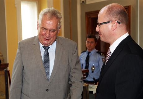Prezident Milo Zeman dorazil na zasedání vlády.