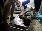Tlo chlacpe, který podle palestinských zdravotník zahynul pi izraelských...