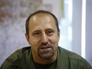 Jeden z vdc separatist Alexandr Chodakovskij bhem rozhovoru s agenturou...