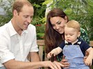 Vévoda a vévodkyn z Cambridge se synem Georgem v zoologické zahrad (2014)