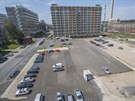 Na mst parkovit plnuje firma Cream vybudovat velk obchodn centrum...