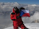 Radek Jaro� na vrcholu K2