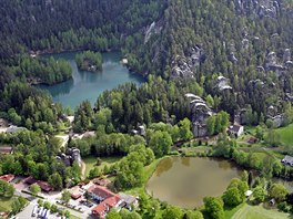 Pskovna v Adrpachu z leteckho pohledu (28.5.2010)