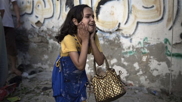 Izraelsk toky na Gazu si vydaly ivoty vce nae 1 100 Palestinc (28. ervence 2014)