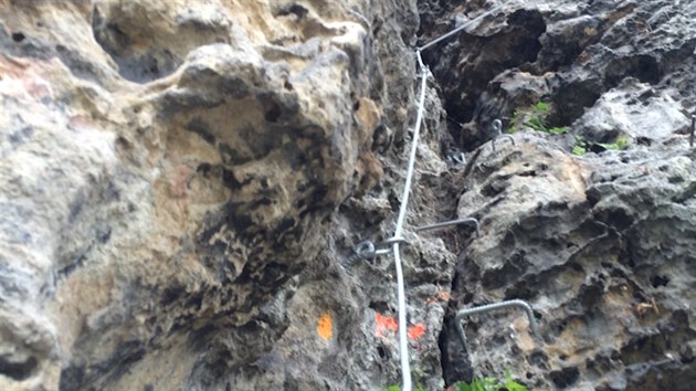 Pokozená via ferrata na Pastýské stn