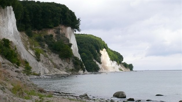 Kdov tesy u pstavu Sassnitz na Rujn