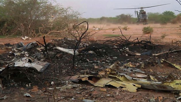 Trosky letounu Air Algerie, kter se ztilo v Mali(25. ervence 2014)