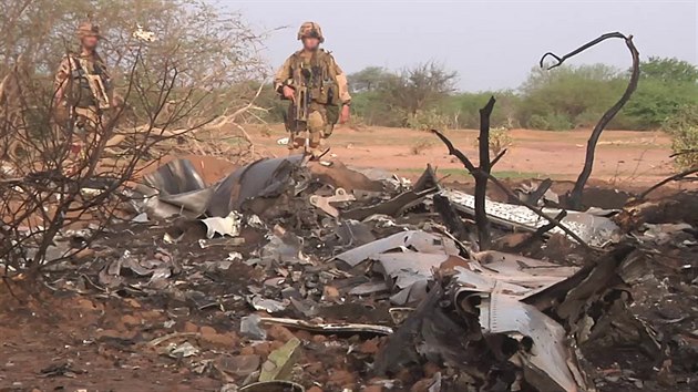 Trosky letounu Air Algerie, kter se ztilo v Mali(25. ervence 2014)