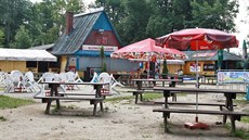 Sou�asný stav areálu Slune�ních lázní.