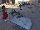 Trosky vládní stíhaky v Benghází. MiG se zítil a explodoval bhem úterních...