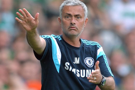 José Mourinho, trenér Chelsea, bhem letní pípravy.