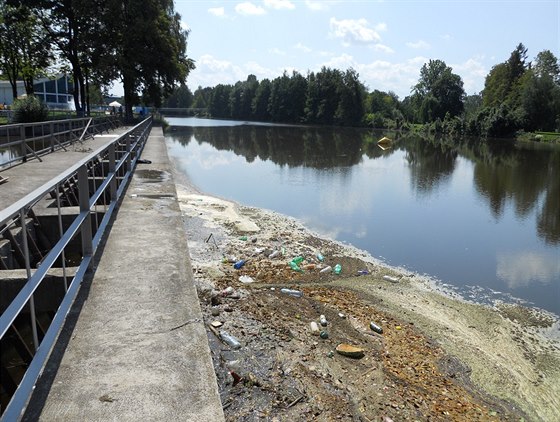 Tlo eny nalezli ve Vltav v eských Budjovicích u Sokolského ostrova...