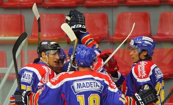 Budjovití hokejisté v úterním pípravném zápase porazili Kladno 4:1 (ilustraní snímek).