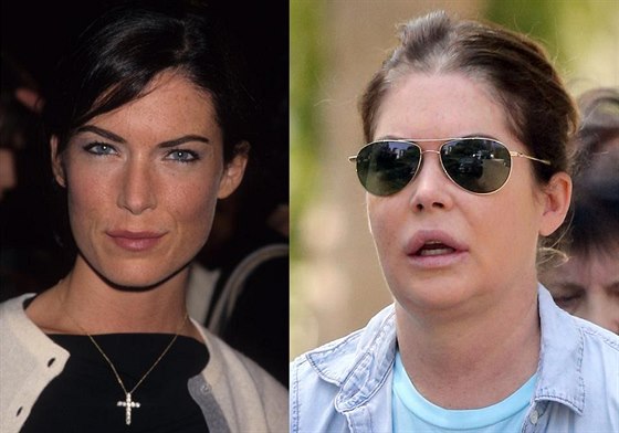 Lara Flynn Boyle v roce 1998 a 2014