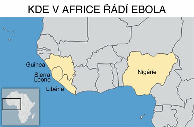 Kde v Africe d ebola