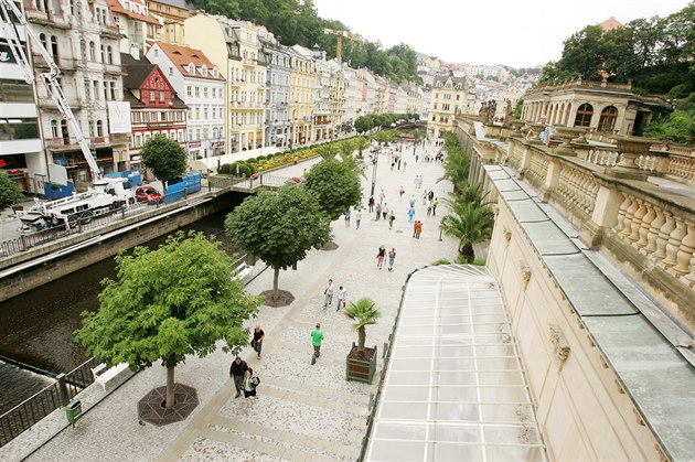 Terasa Mlýnské kolonády v Karlových Varech