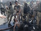 Nepokoje na kyjevském Majdanu (7. srpna 2014)