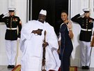 Setkání ve Washingtonu si nenechal ujít také prezident Gambie Yahya Jammeh se...