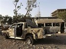 Boje mezi vládními silami a povstalci zanechaly v Benghází znané kody (30....