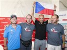 Horolezci (zleva) Honza Trávníček, Petr Mašek, Radek Jaroš a Martin Havlena na...