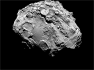 Snímek komety urjumov-Gerasimenko poízený Rosettou 3. srpna 2014 a uveejnný...