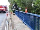Tragická nehoda na silnici íslo I/37 u Bezhradu ve smru z Pardubic na Hradec...