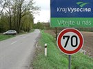 Nejhorší úsek silnice na Vysočině je z Jemnice ke hranicím kraje směrem na...