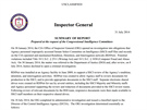Vrchní inspektor CIA vydal souhrn poznatk získaných vyetováním incidentu.