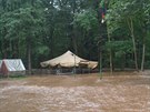 Kvli rozvodnné Krounce hasii evakuovali dtský letní tábor v Kutín na...