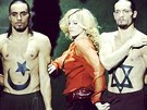 Madonna protestuje proti násilí v Pásmu Gazy.