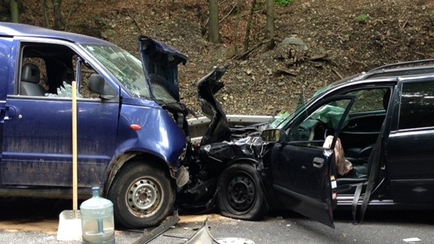 Dopravn� nehoda u �t�chovic (9. srpna 2014).