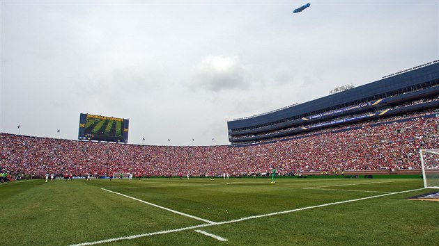 Pln ochozy na stadionu v Ann Arbor pihlej utkn Manchesteru United a Realu Madrid.