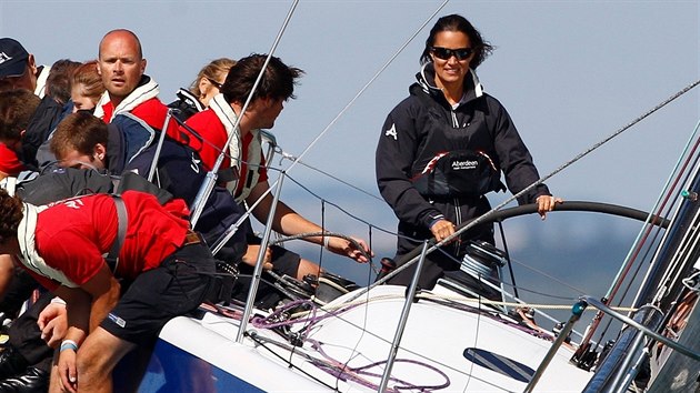 Pippa Middletonov na zvod plachetnic (Cowes, 3. srpna 2014)
