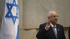 Reuven Rivlin po svém zvolení 10. �ervna 2014 skládá p�ísahu izraelského...