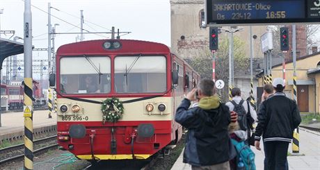 Pi poslední jízd lokálky Opava - Jakartovice letos v dubnu ml motorák...