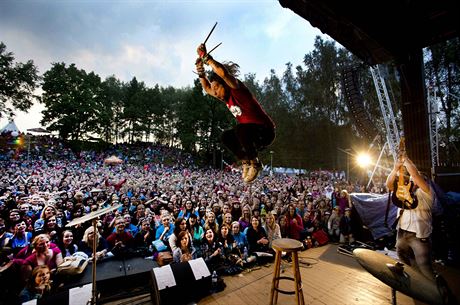 Kapela Krytof na festivalu Krytof Kemp ve Svojicích (16. srpna 2014)