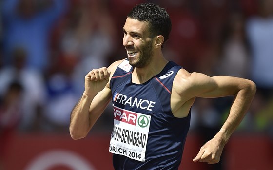 Francouz Mahiedine Mekhissi-Benabbad vyhrál na ME v Curychu závod na 1500 metr.