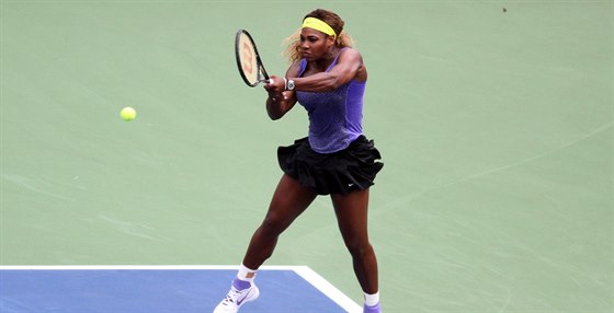 Serena Williamsová bhem finále turnaje v Cincinnati