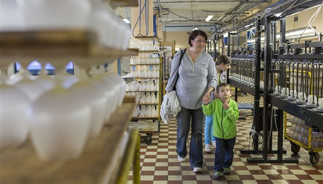 Provoz sklárny v Karolince