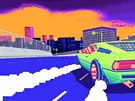 Závody Drift Stage imitují grafiku z 80. let